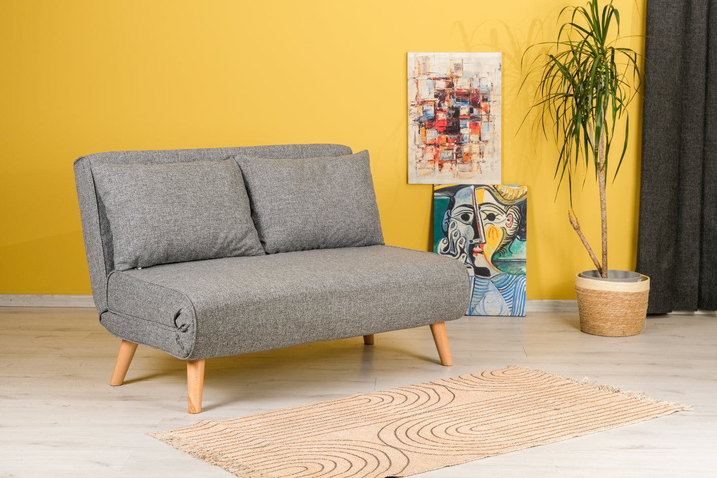 Pafu Folde 120 Double Bed Folding Sofa Linen